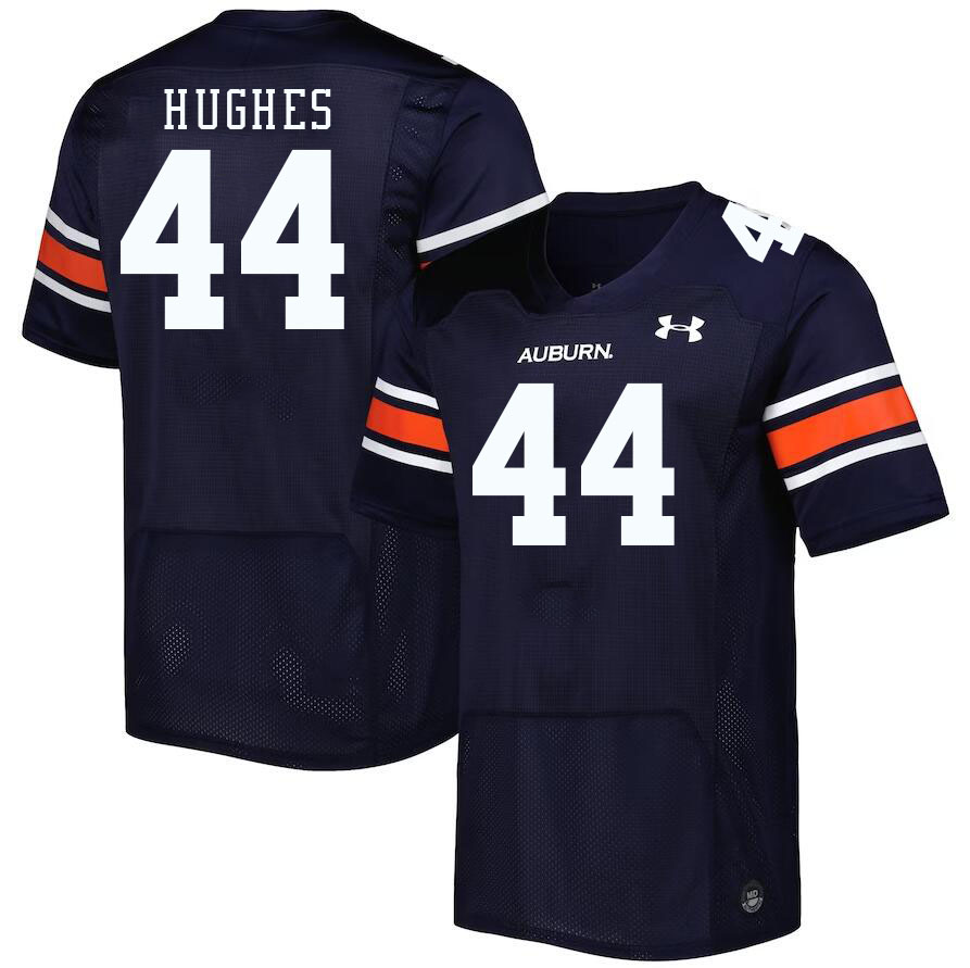 Men #44 Reed Hughes Auburn Tigers College Football Jerseys Stitched-Navy